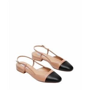 NEW STEVE MADDEN belinda tan leather ballet flats in tan leather